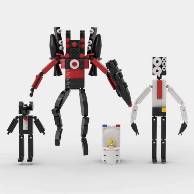 Titan Audio Man Vs Toilet Man Vs Monitor Man Camera War Skibidi Toilet Building Blocks Toy