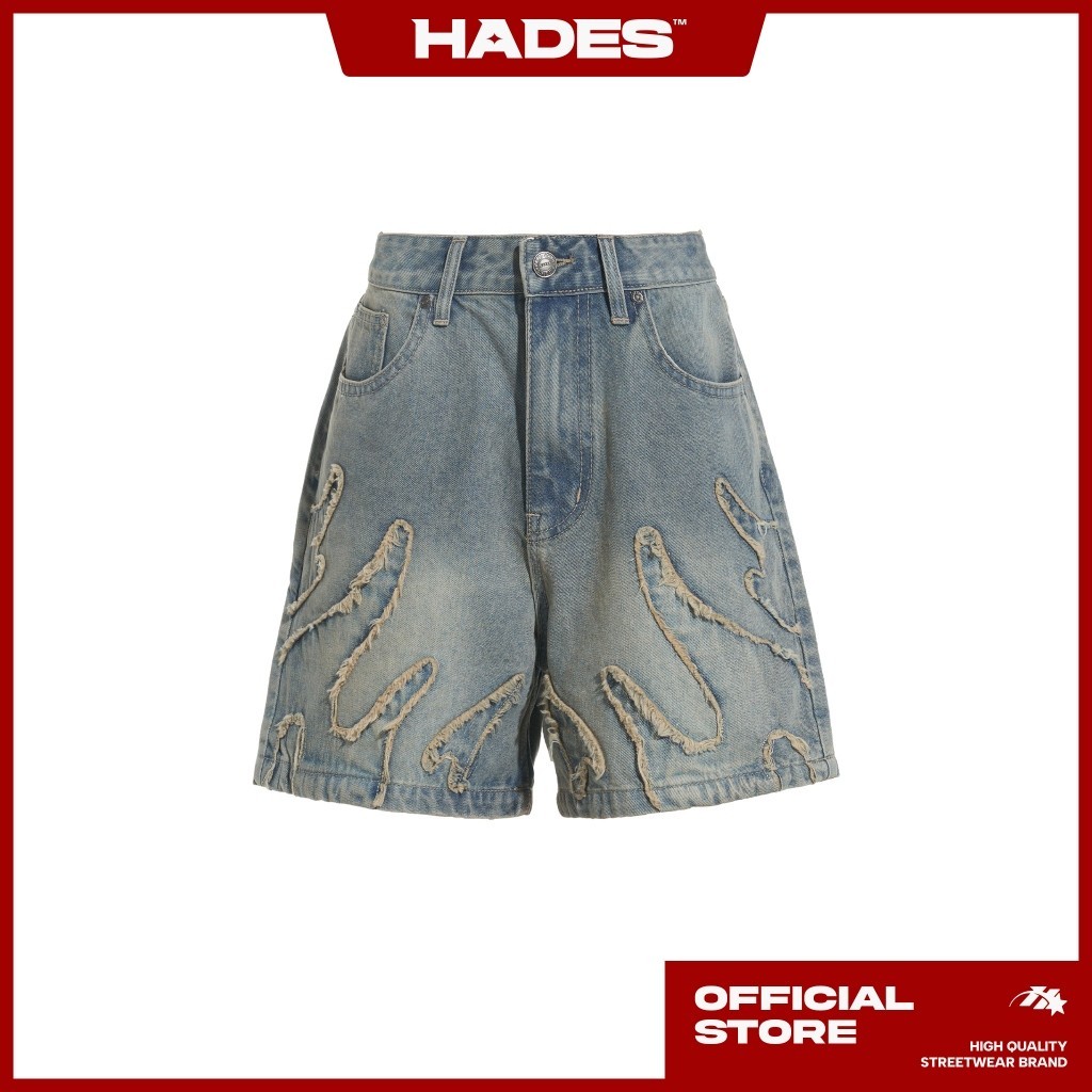 Hades WASH JEANS SHORT กางเกงผู ้ ใหญ ่ - ของแท ้ แบรนด ์ HADES