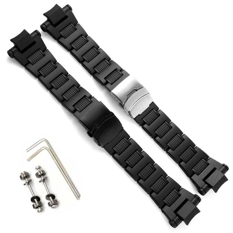 ➧ Suitable For G-Shock Strap Air Master Series Gw-A1100 Gw4000 Ga1000 Plastic Steel Watch Chain