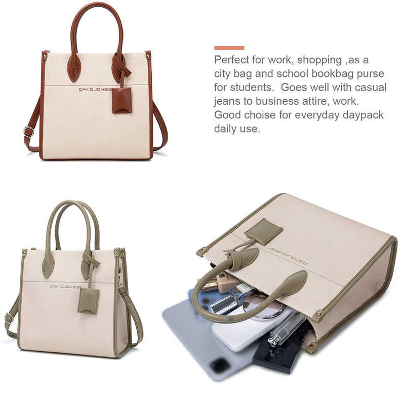 ❤ David Jones Paris Women Shoulder Pu Leather Female Crossbody Bag Small Lady Handbag