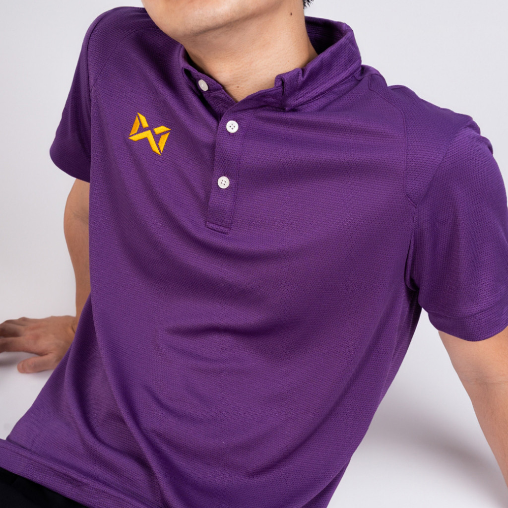 เสื้อโปโล WARRIX รุ่น 3315N Warrix Classic Polo สีม่วงVV