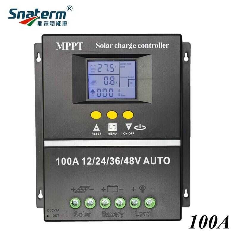 ❤ ใหม่ MPPT PWM 100A 80A 60A 12V 24V 36V 48V แผงชาร์จพลังงานแสงอาทิตย