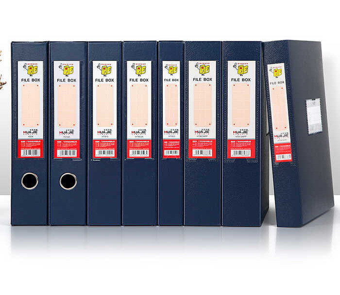 File A4 Box，File Organizer, Document Box Plastic Archive Box Office Supplies, PVC With Lid, Storag ，