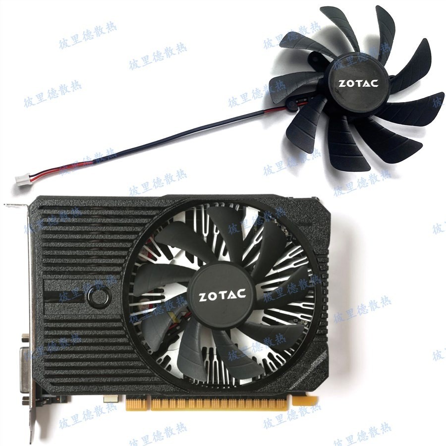 จัดส่งรวดเร็ว = [คลังสินค้าพร้อม] พัดลม GPU ZOTAC/ZOTAC GTX1050 1050ti 4GB Mini Thunder Version T129