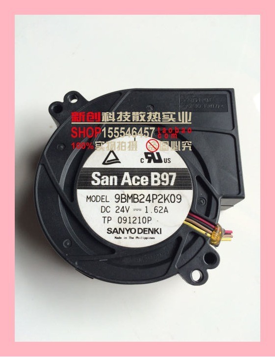 SANYO SANYO DENKI 9BMB24P2K09 พัดลมระบายความร้อน DC Turbo 9733 24V 1.62A