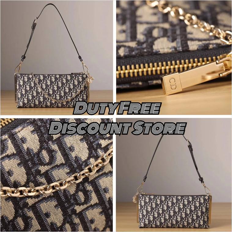 Dior Club Bag Diagonal Jacquard สายสะพายไหล ่ ที ่ ถอดออกได ้ F9YM