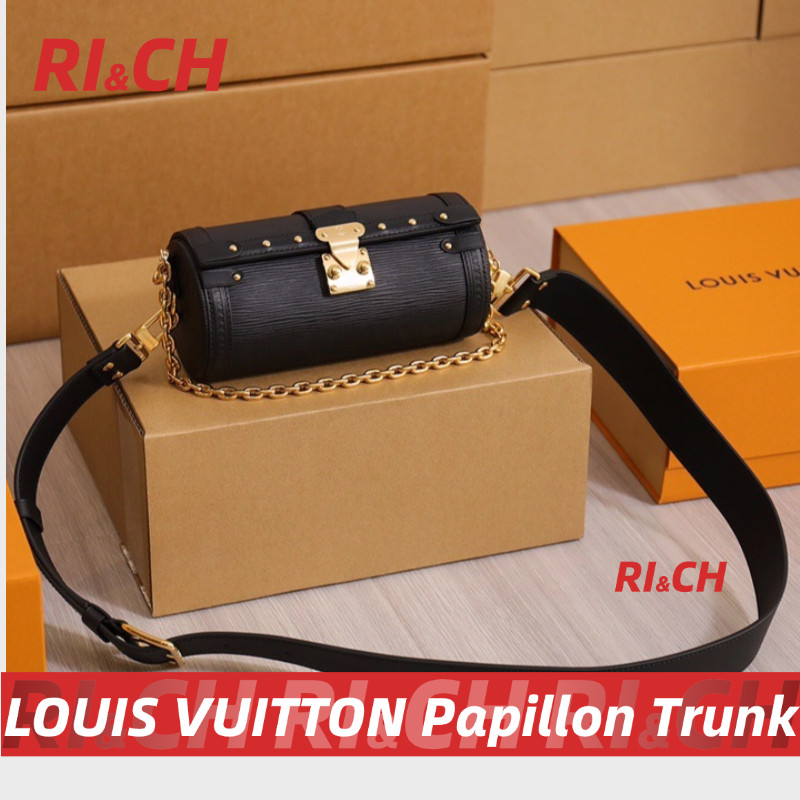 LOUIS VUITTON Papillon Trunk Shoulder Bags กระเป๋ารุ่น Papillon Trunk #Rich ราคาถูกที่สุดใน Shopee