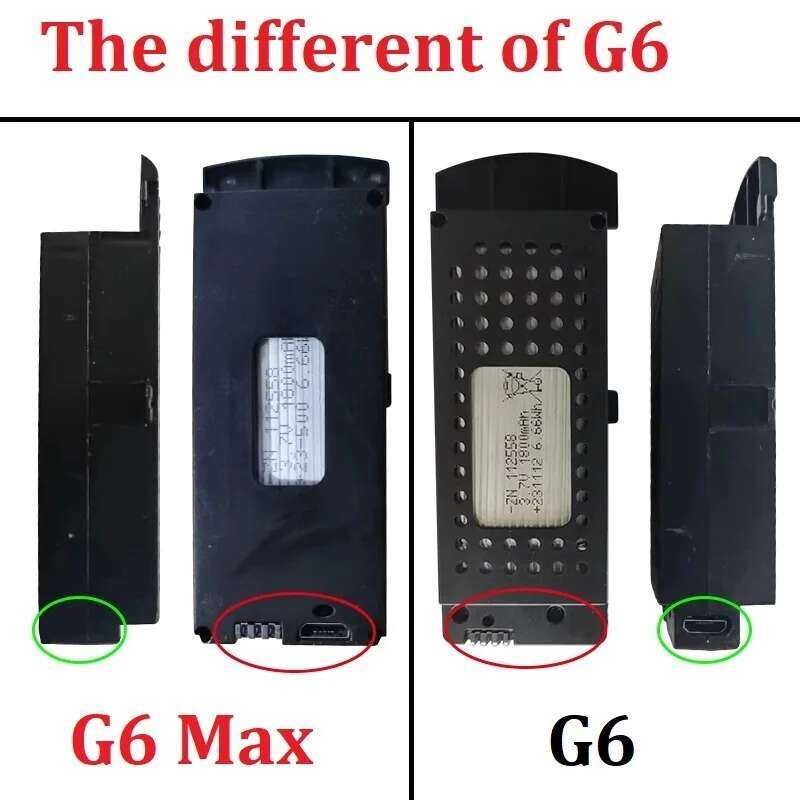 ❥ (ประเภทที่แตกต่างกัน) Drone แบตเตอรี่ 3.7V 1800Mah สําหรับ S6 8K RC Quadcopter อุปกรณ์เสริม G