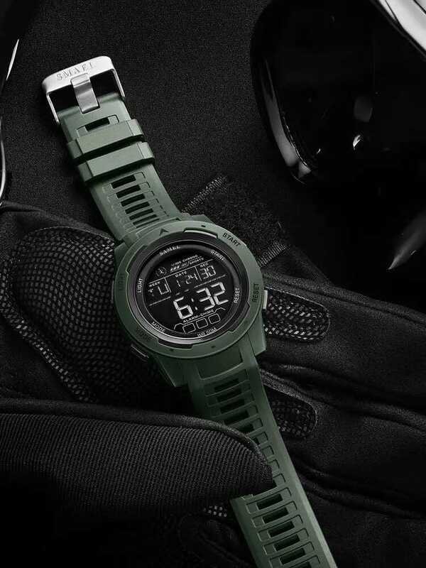 ❤️ นาฬิกาอิเล็กทรอนิกส์สำหรับผู้ชายแบรนด์ Smael นาฬิกากีฬา8105ดิจิทัล LED หน้าปัดใหญ่กันน้ำสำหร