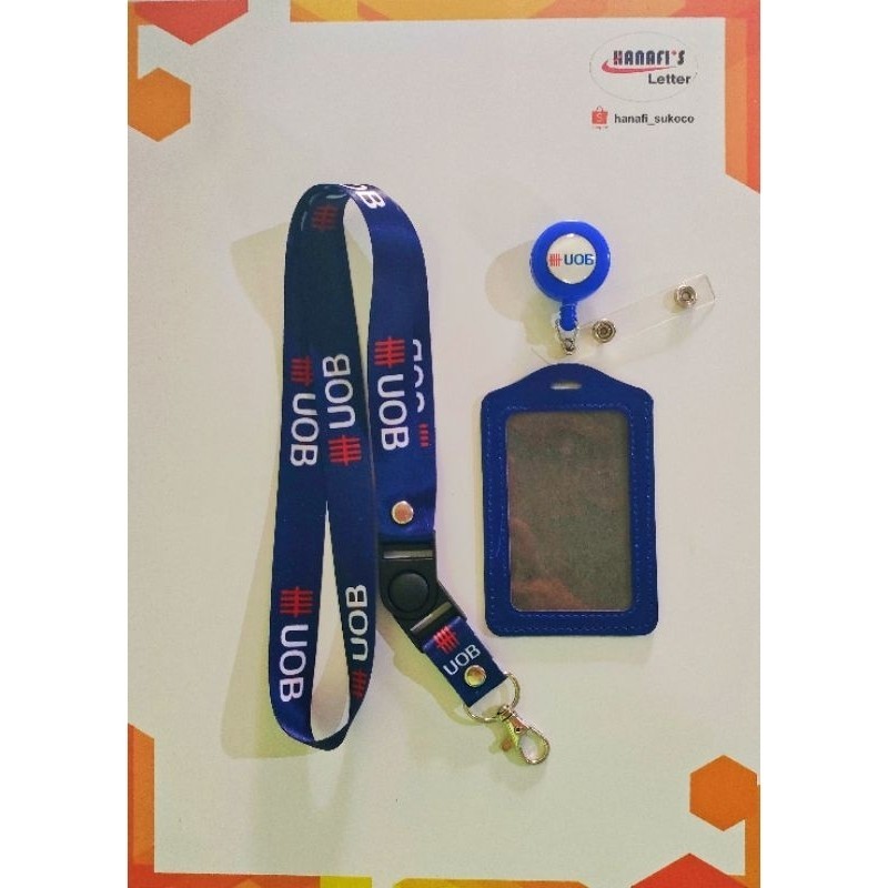 Uob สายคล้องคอ พิมพ์ลาย
