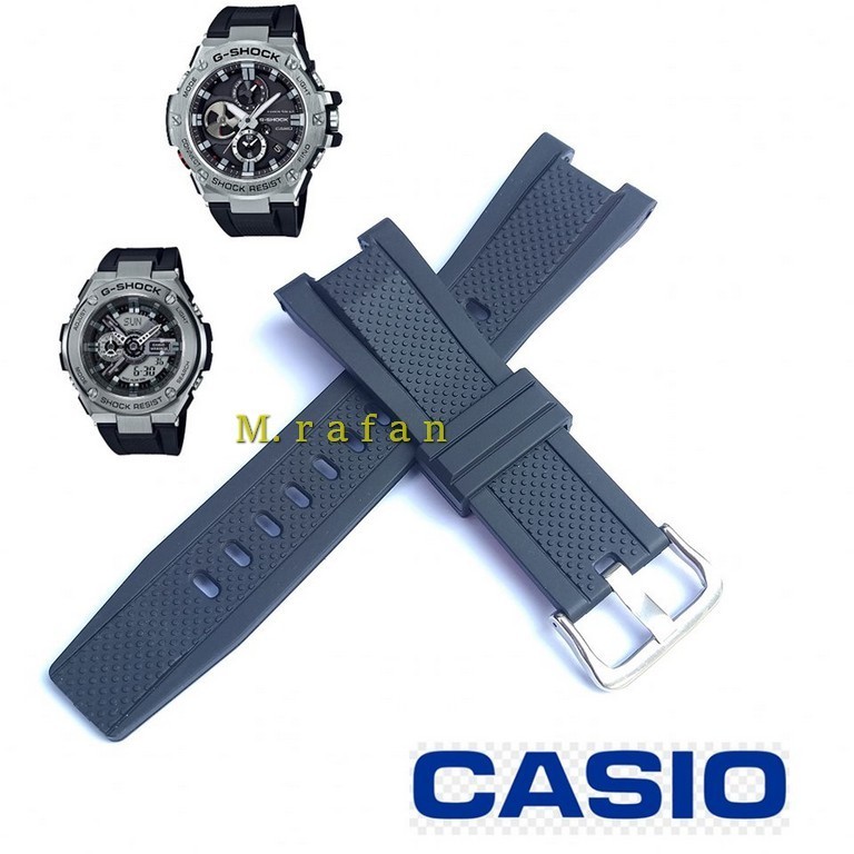 สายนาฬิกาข้อมือ สีดํา สําหรับ Casio G-shock GST-W300G S300G GST-W300G GST-W300 GST-S300G