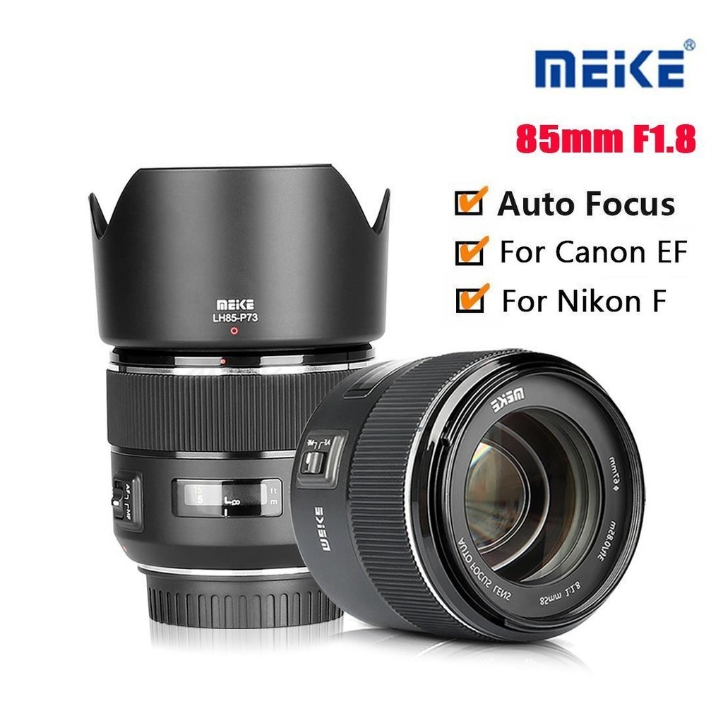 Meike 85 มม.F1.8 Full Frame Auto Focus SLR เลนส ์ สําหรับ Canon EF Nikon F Mount กล ้ องเช ่ น 60D 70D 600d T5 D500 D610 D750 D780 D800