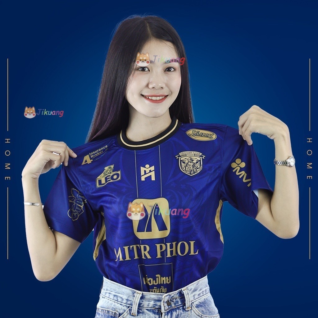 HOME JERSEY เสื้อเหย้าเมืองเลย ยูไนเต็ด _ สีกรม【ฟรีชื่อและตัวเลขที่กําหนดเอง】
