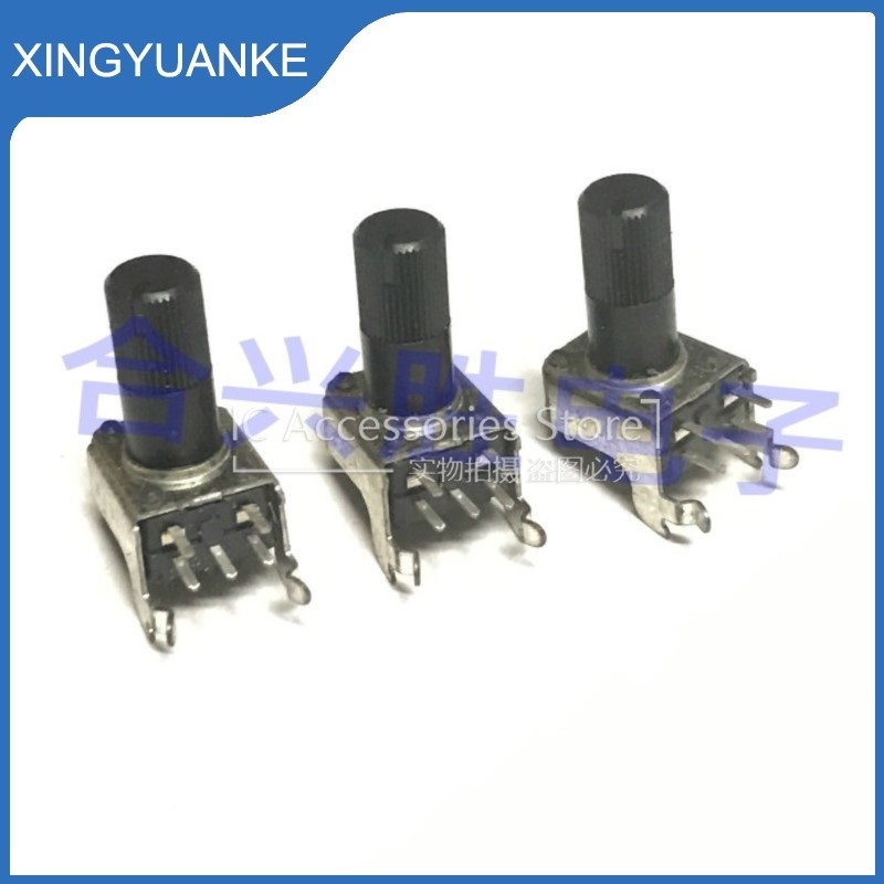 1 ชิ้น/ล็อตคู่ 5Pin A10K A50K ไฟฟ้ากลอง Effector Volume Knob Power Amplifier Potentiometer 103A 503A