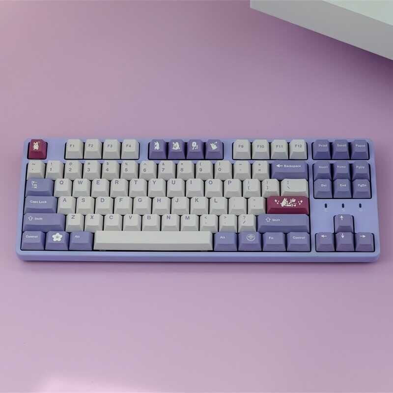 Tuzi 【Keycap Only】G Keycap 129 Keys Profile PBT Five-Sided Sublimation With 2U 1.75U Shift For Ch