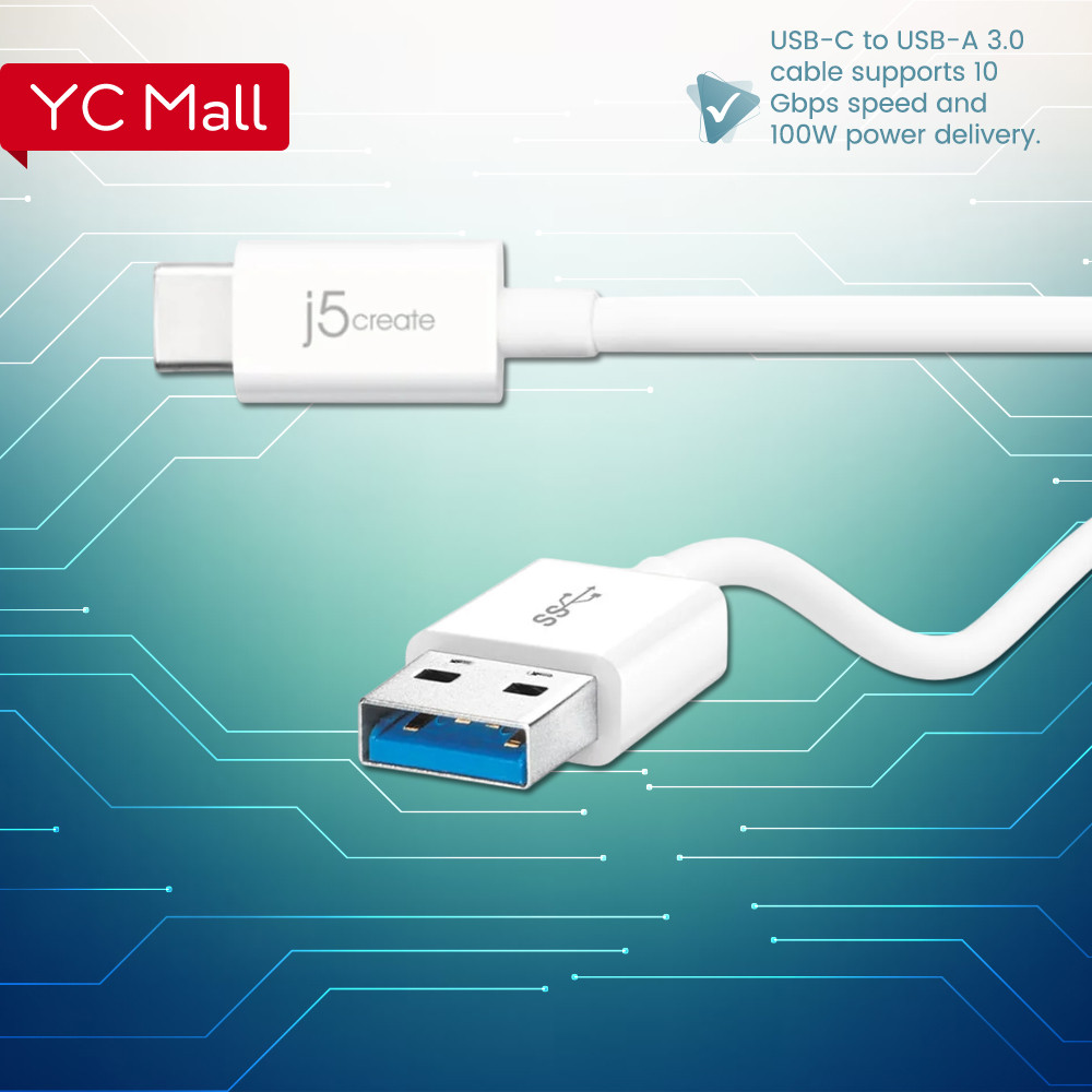 J5create JUCX06 สาย USB Type-C 3.1 เป็น Type-A