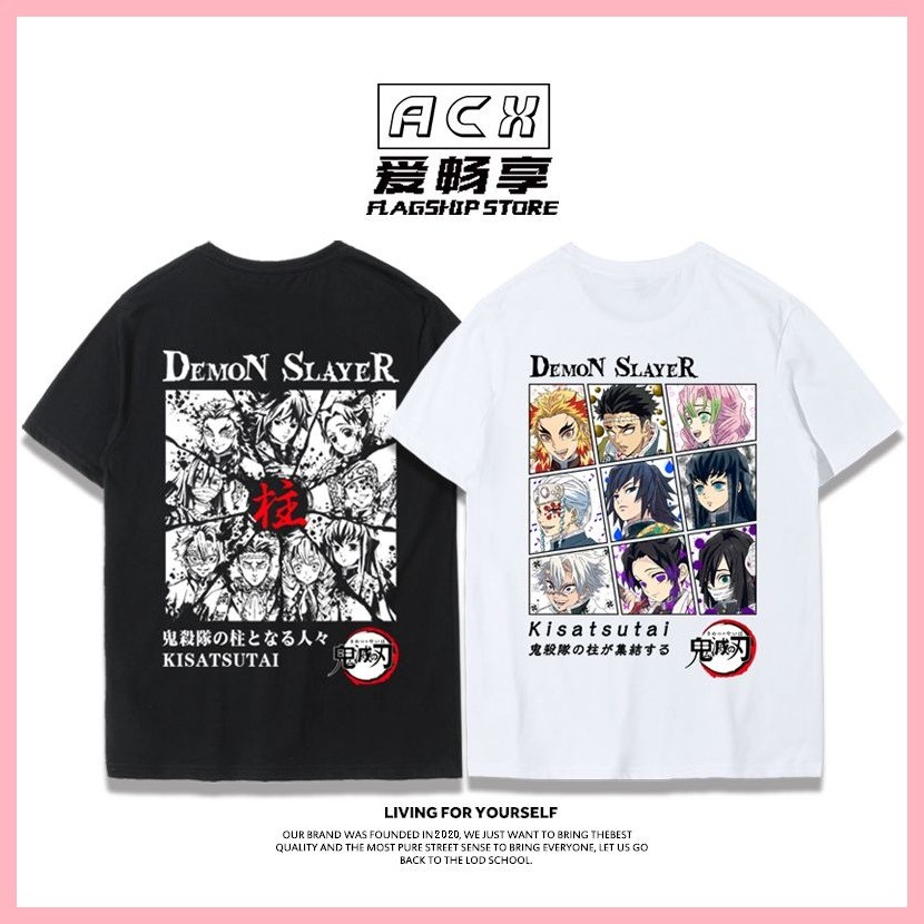 Tanjiro Nezuko Zenitsu Giyuu Zenitsu Demon Slayer เสื้อยืดแขนสั้น Demon Slayer Muichirou Demon Slaye
