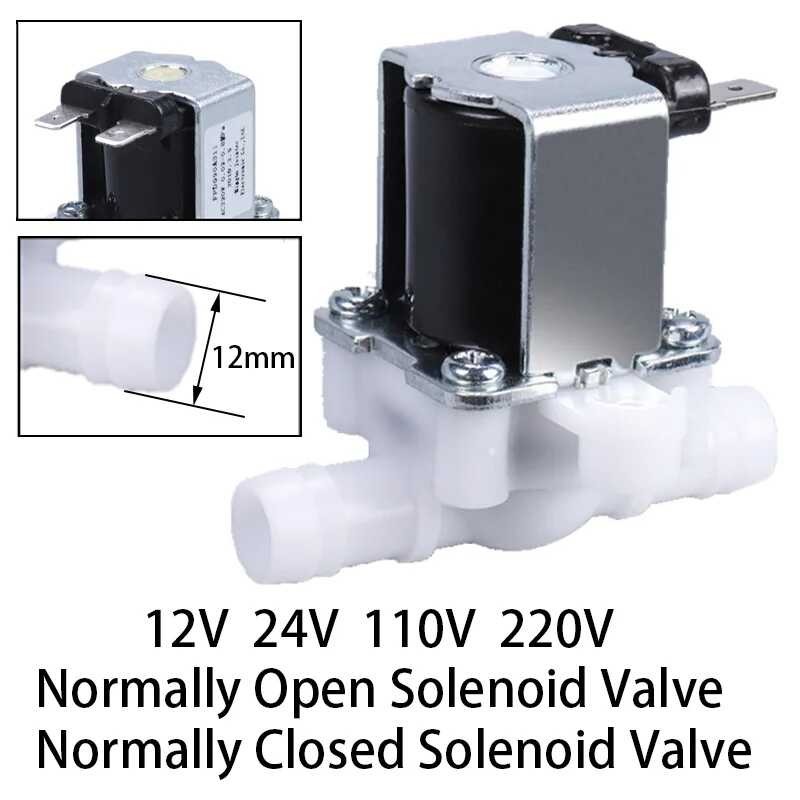 Dc 12V 220V Plastic Electric Normally Closed Pressure Solenoid Vae Inlet Flow Switch