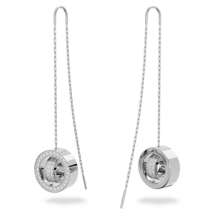 Box】Hollow ❤ 【With Drop Earrings Long Rose Gold Earrings Elegant Earrings