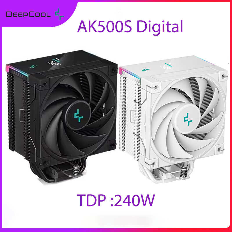 Deepcool Ak500s Digital Display 5 Pipes Cpu Computer Processor Heat Sink Air Cooler For Lga1700 115X 1200 Am4 Am5