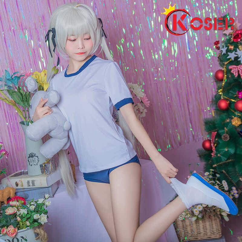 COSER [Lxyh- King] ใหม่ Cosplay Yosuga NO Sora Kasugano Sora คอสเพลย์เครื่องแต