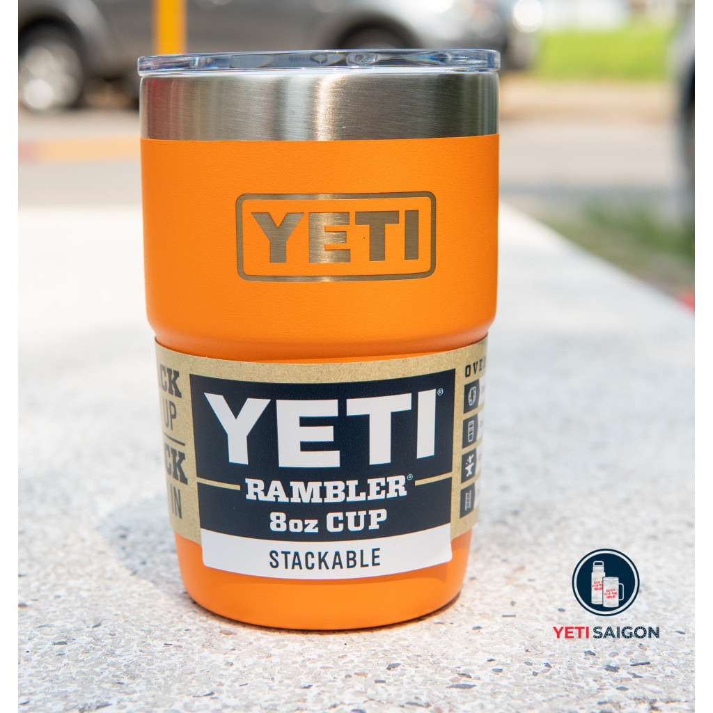 {YETI Saigon } YETI Rambler 8oz Stackable Cup WITH MAGSLIDER LID Premium Thermos Cup - 12 เดือน