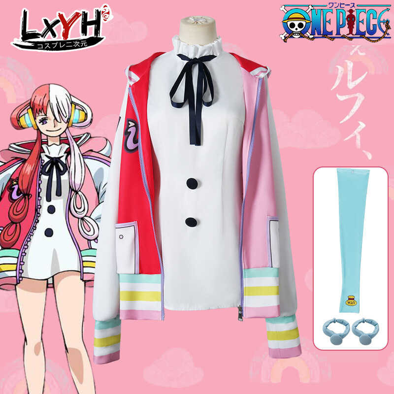 [Lxyh- COSER King] Theatrical Version One Piece Red Uta Cosplay ชุดคอสเพลย์ ชุดคอส