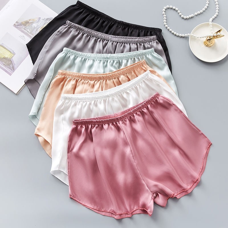 ice silk shorts satin panties pajama pants
