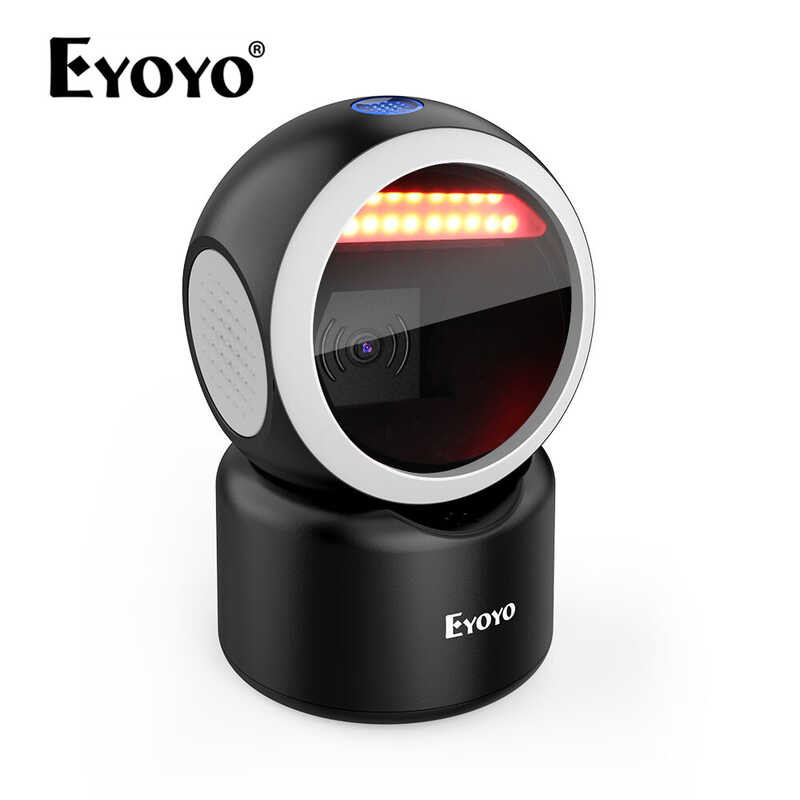 Eyoyoเครื่องสแกนบาร์โค้ดตั้งโต๊ะ2d,เครื่องอ่านบาร์โค้