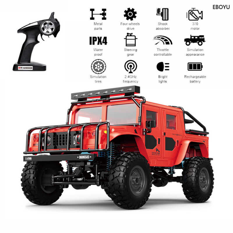 stock】【Original Available】JJRC JDD【In Q121 1/12 Full Metal 2.4G 4WD RC Off-road Crawler Militar