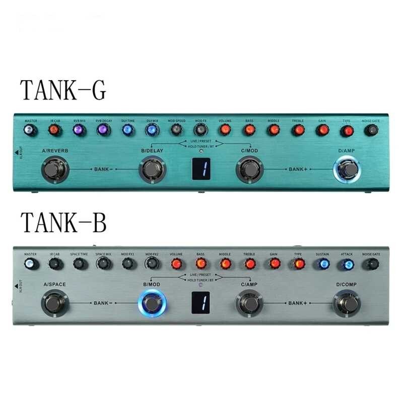 Tank-G (in stock)M-VAVE M-VAVE Tank-B YUMIER Tank Portable Rechargeable Guitar Multi-Effects Pedal