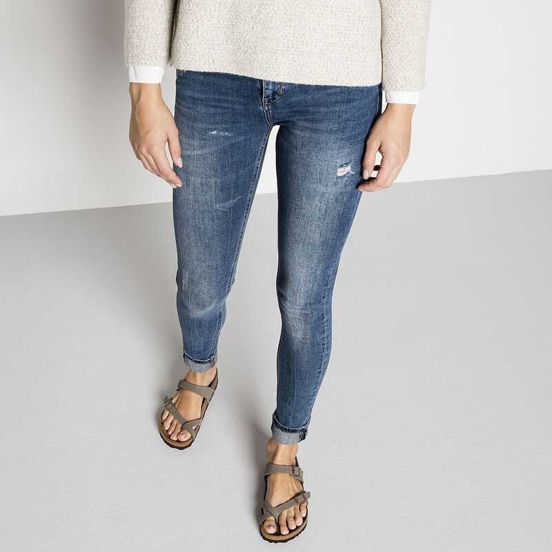 ลายหิน Birkenstocks รองเท้าแตะ Mayari Birko-Flor Nubuck สําหรับผู้ชาย