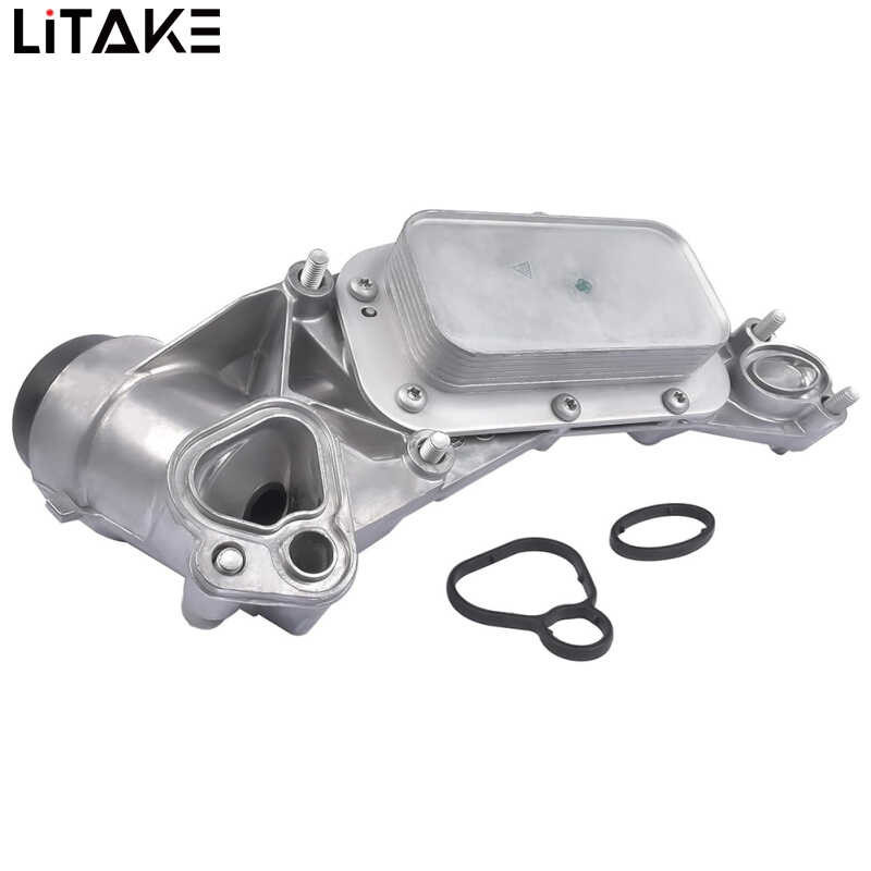 ❤ Kit Housing Insert Seals Cap 93186324 12993 Replacement Aluminum Alloy Engine Oil Cooler With F