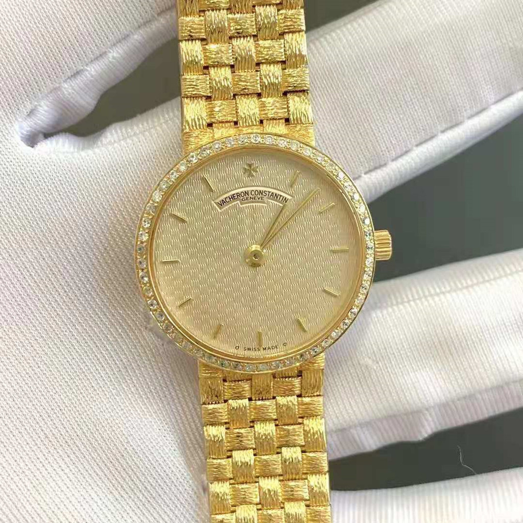 Vcvc 18K Gold Diamond English Women 's Watch