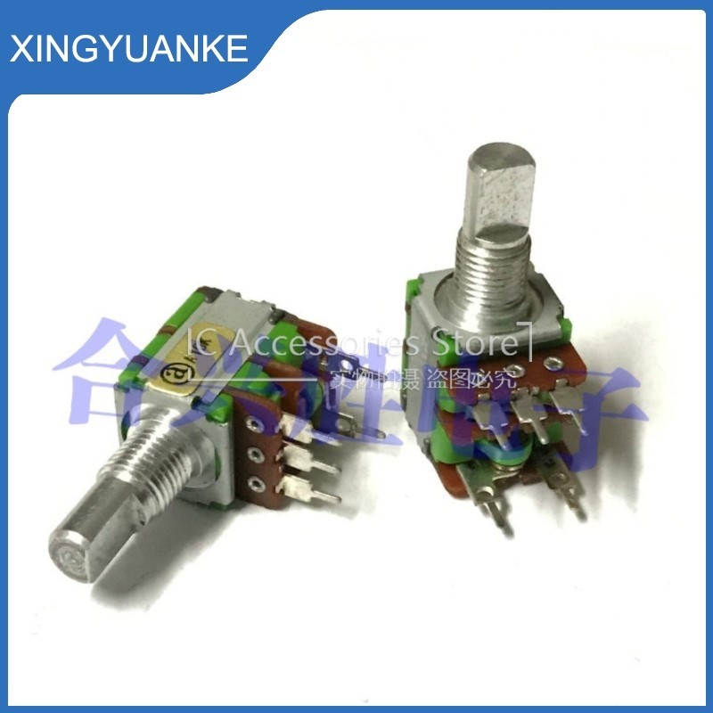 1 ชิ้น/ล็อต Precision Potentiometer A10K A103 ลําโพงเสียงปริมาณ Potentiometer พร้อมสวิตช์โรตารี่ 5Pi