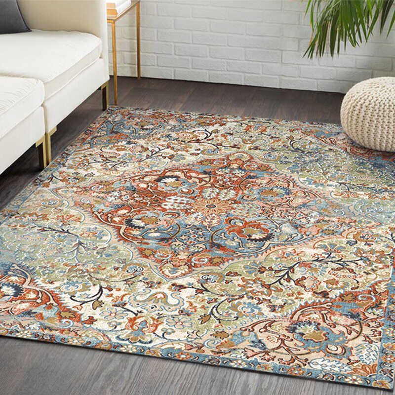Abstract Mordern Soft Distressed Area Rugs for Bedroom Artistic Weavers Chester Boho Moroccan Rubbe