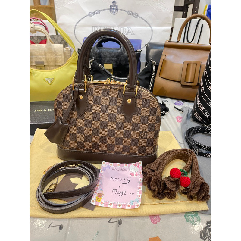 louis vuitton alma bb used like new 2013 ของแท้ 100%