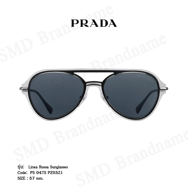 ♞,♘,♙Prada แว่นกันแดด รุ่น Linea Rossa Sunglasses Code: PS 04TS P2X5Z1
