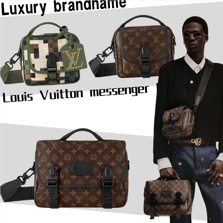 ♞หลุยส์วิตตอง กระเป๋าสะพายข้าง กระเป๋าถือผู้ชาย LV Louis Vuitton สินค้าปลอดภาษี