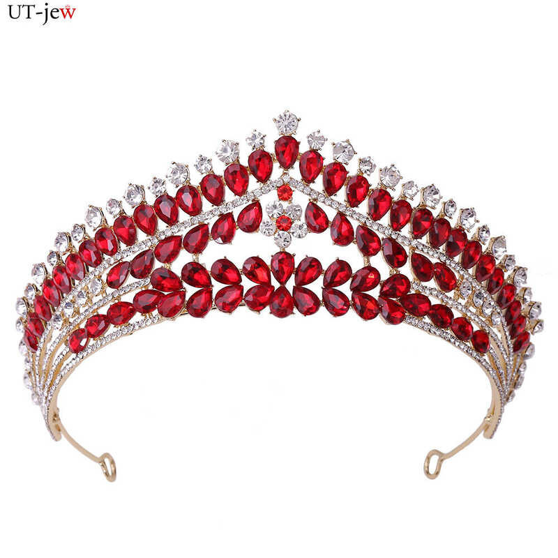 Crown Bridal Headwear Wedding Birthday Crown Rhinestones Retro Hair Accessories For Female
