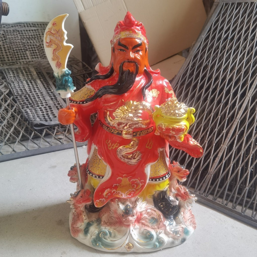High end ceramic statue, Buddha statue, Guan Yu, Martial God of Wealth, Guan Erye, God of Wealth, worshipped in other