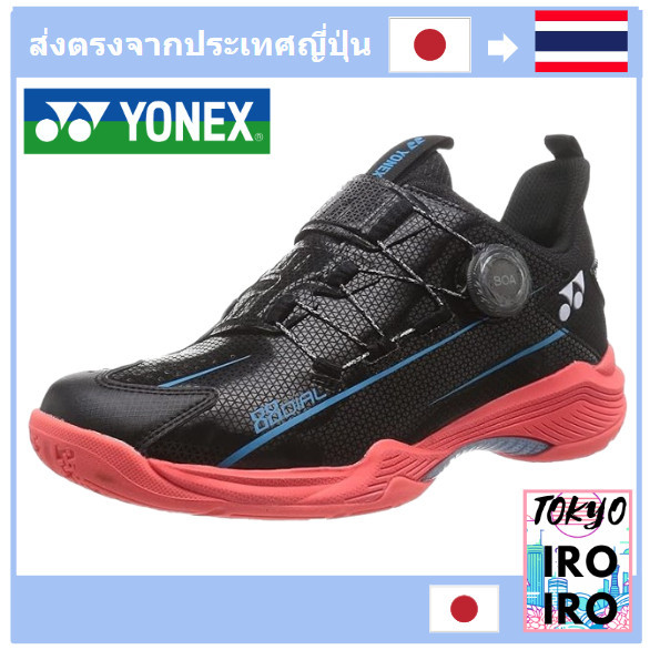 【คุณภาพญี่ปุ่น】[Yonex] รองเท้าแบดมินตัน Power Cushion 88 Dial, SHB88D2, Black/Red