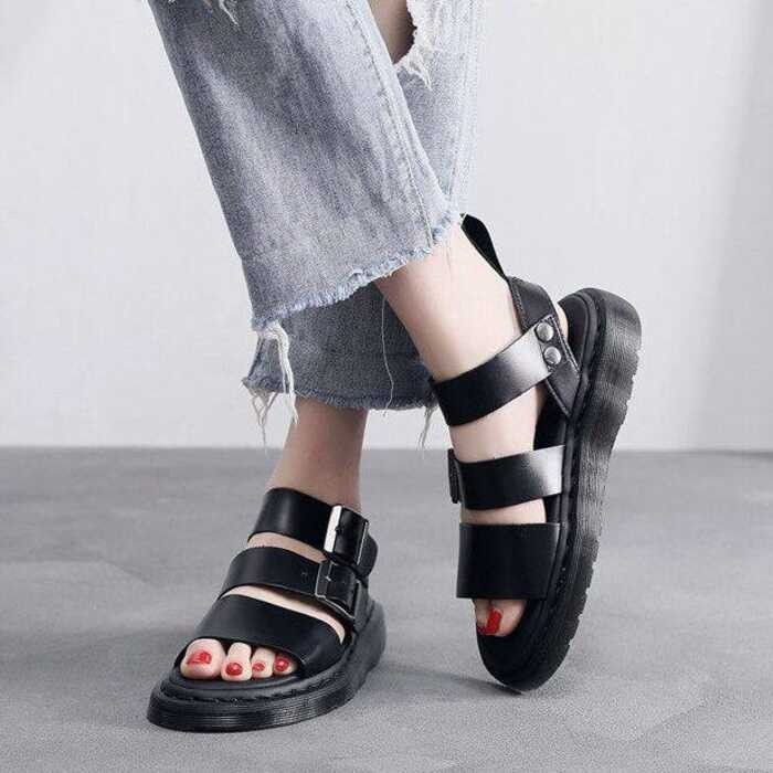 Doctor Martens Dr Air Wair รองเท้าแตะแฟชั่น1015ผู้หญิง Crusty Martin รอง