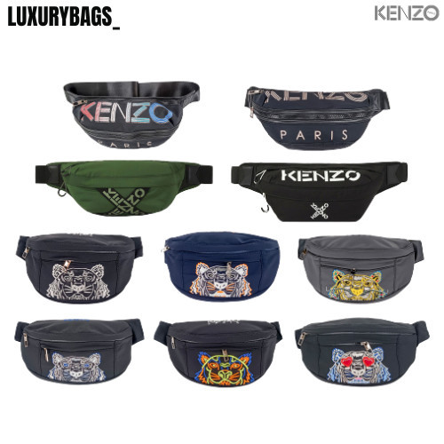 Kz กระเป ๋ าคาดเอวผู ้ ชาย Tiger Motif X Logo Bumbag Paris Crossbody
