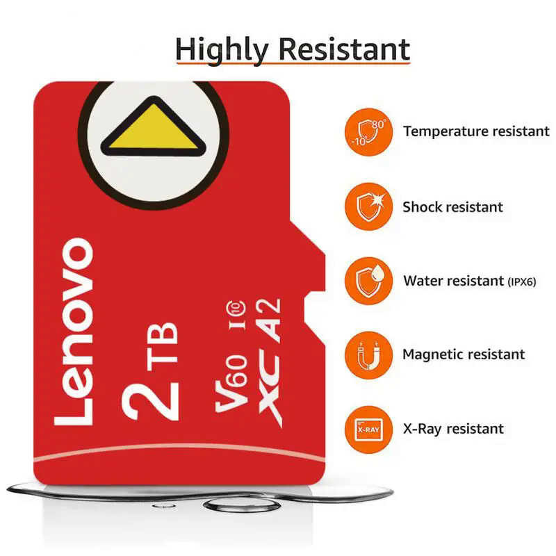 2TB New Lneovo Memory 128GB 256GB 512GB Mini 1TB V60 U3 SD High Speed Flash Card For Phone Camera G