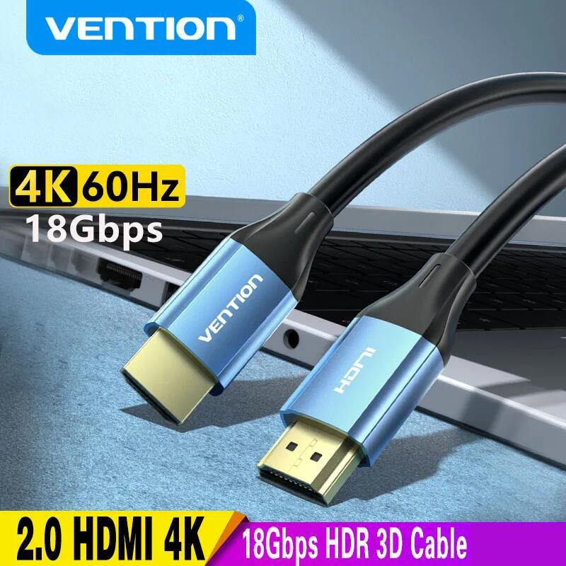 Vention สาย HDMI 4K 2.0 สายสําหรับ PS5/4 กล่อง 5M HDMI Audio Video Cable Switch Splitter ชายกับชายสํ