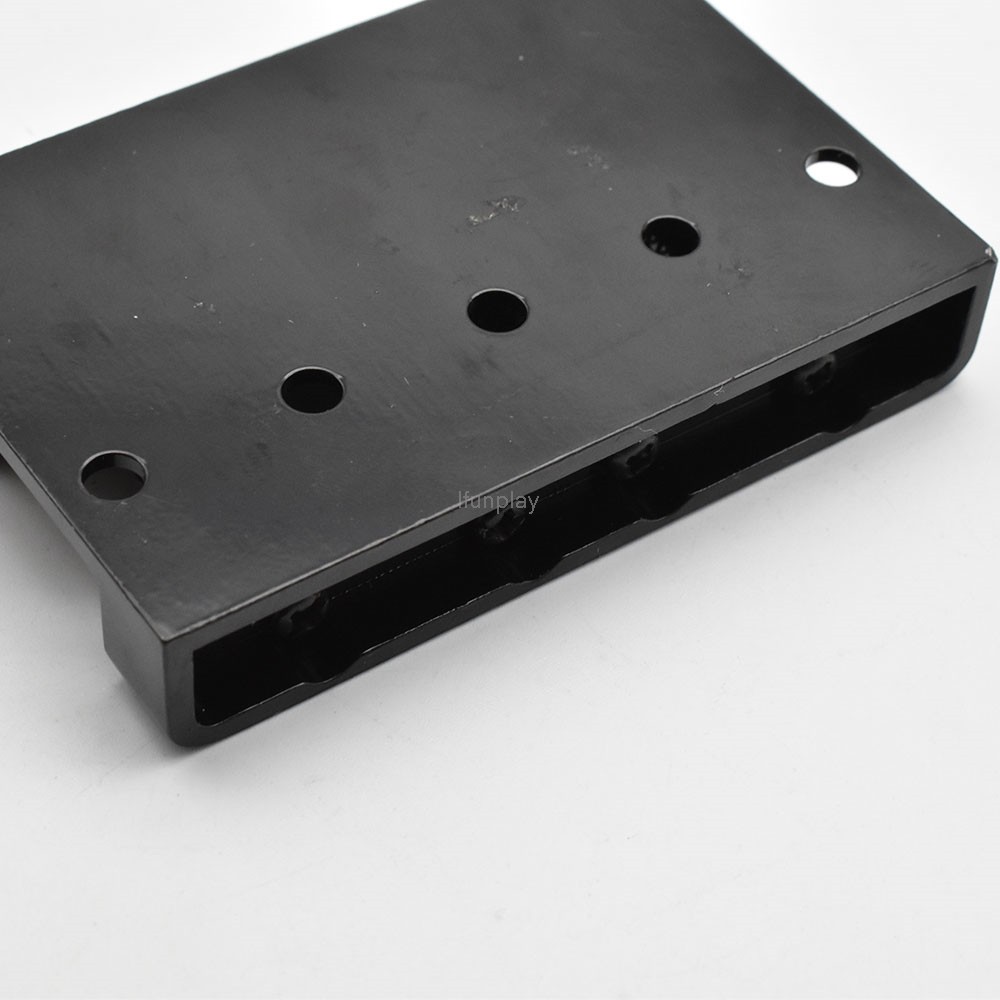 เบส กีซาร์ สะพานประกอบ 4 สายเบสไฟฟ้าสะพานหางพร้อมสกรูและประแจสีดําโครเมี่ยม - รูปที่ 6