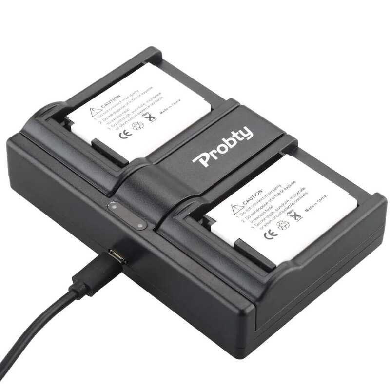 ❤️ Probty 2Pcs En-El12 EN El12แบตเตอรี่กล้อง + USB เครื่องชาร์จ LCD สำหรับ NIKON Coolpix Aw100