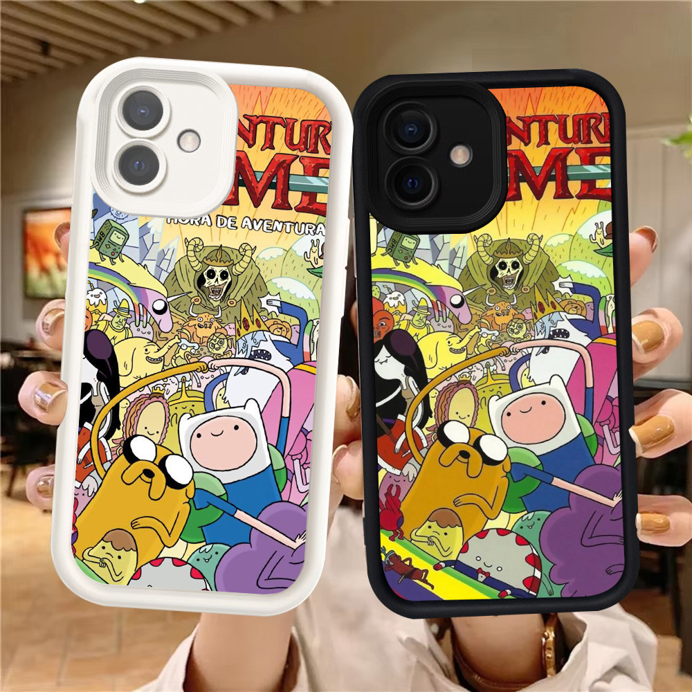 Z-4 Adventure Time ปลอกสีขาวสีดําสําหรับ Samsung Galaxy A04E F04 A05 A04 A06 M04 กรณี