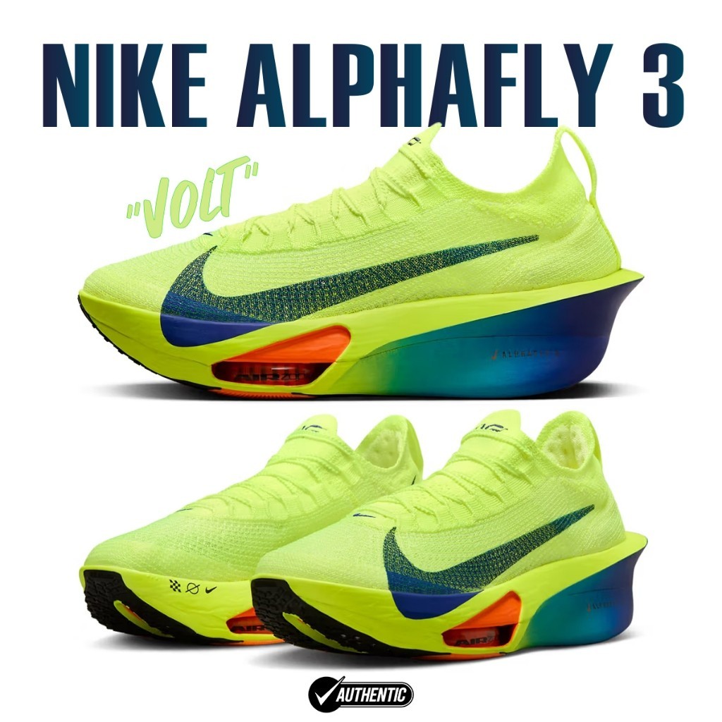 ♞,♘,♙[แท้%พร้อมจัดส่ง] Nike Air Zoom Alphafly Next% 3 Volt